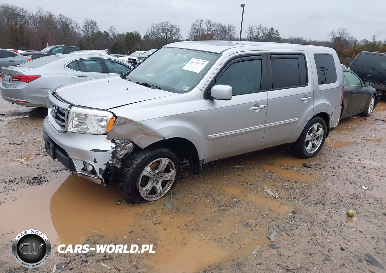 2013 Honda Pilot Ex-L VIN:5FNYF4H58DB063167 - 2