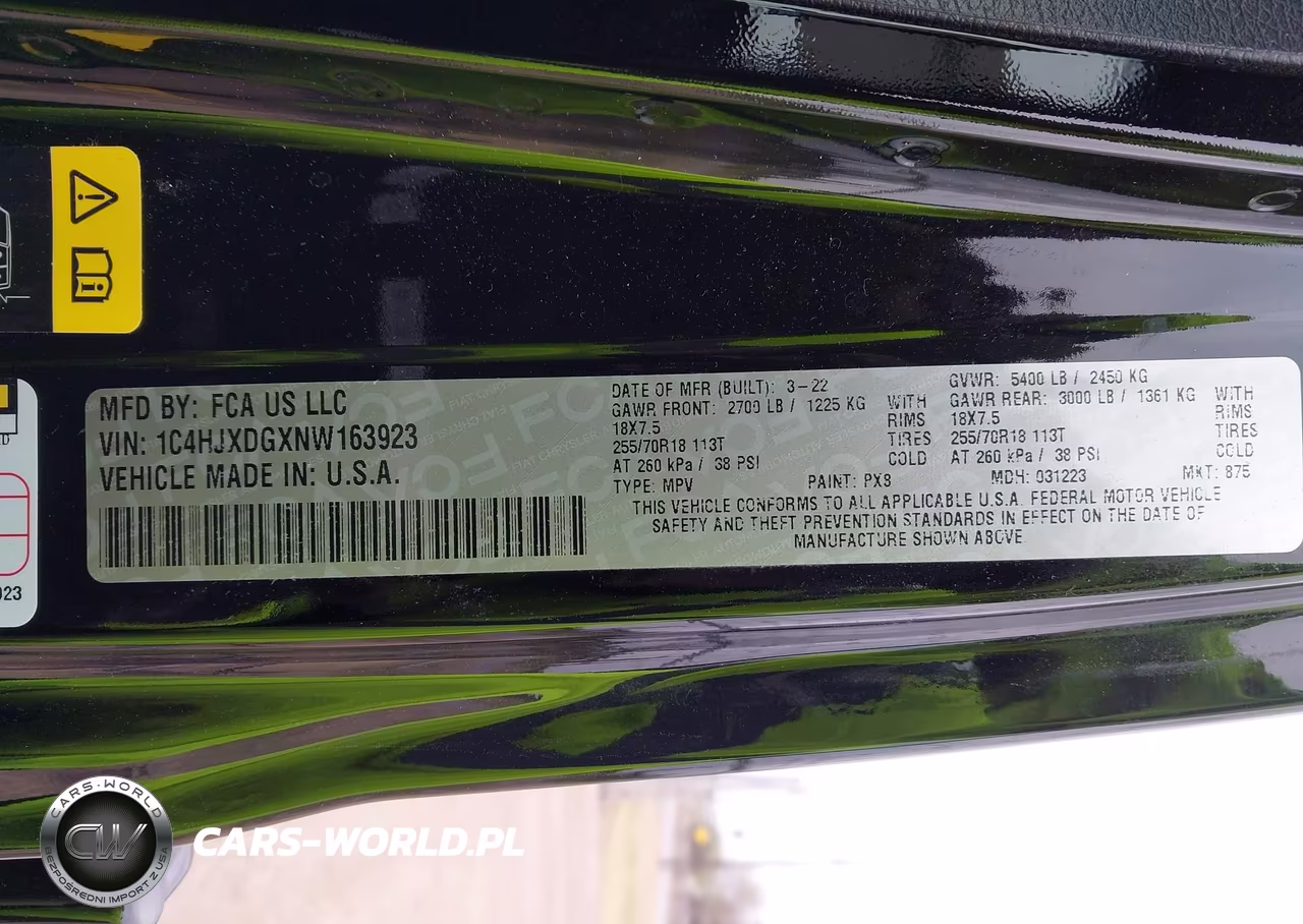 2022 Jeep Wrangler Unlimited Sport Altitude 4X4 VIN:1C4HJXDGXNW163923 - 9