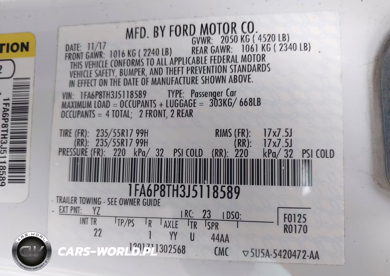 2018 Ford Mustang Ecoboost VIN:1FA6P8TH3J5118589 - 9