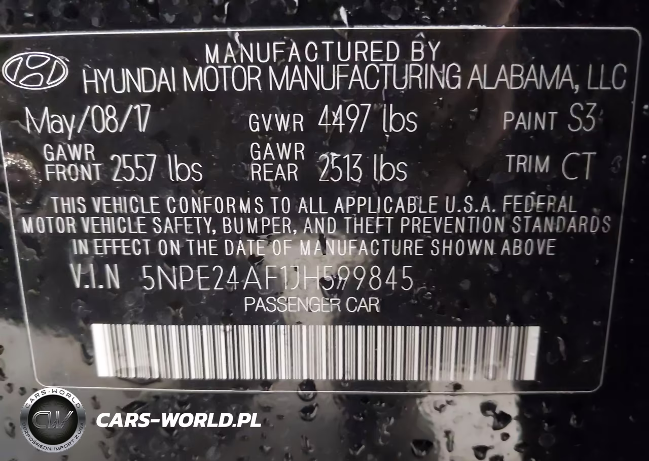2018 Hyundai Sonata Se VIN:5NPE24AF1JH599845 - 9