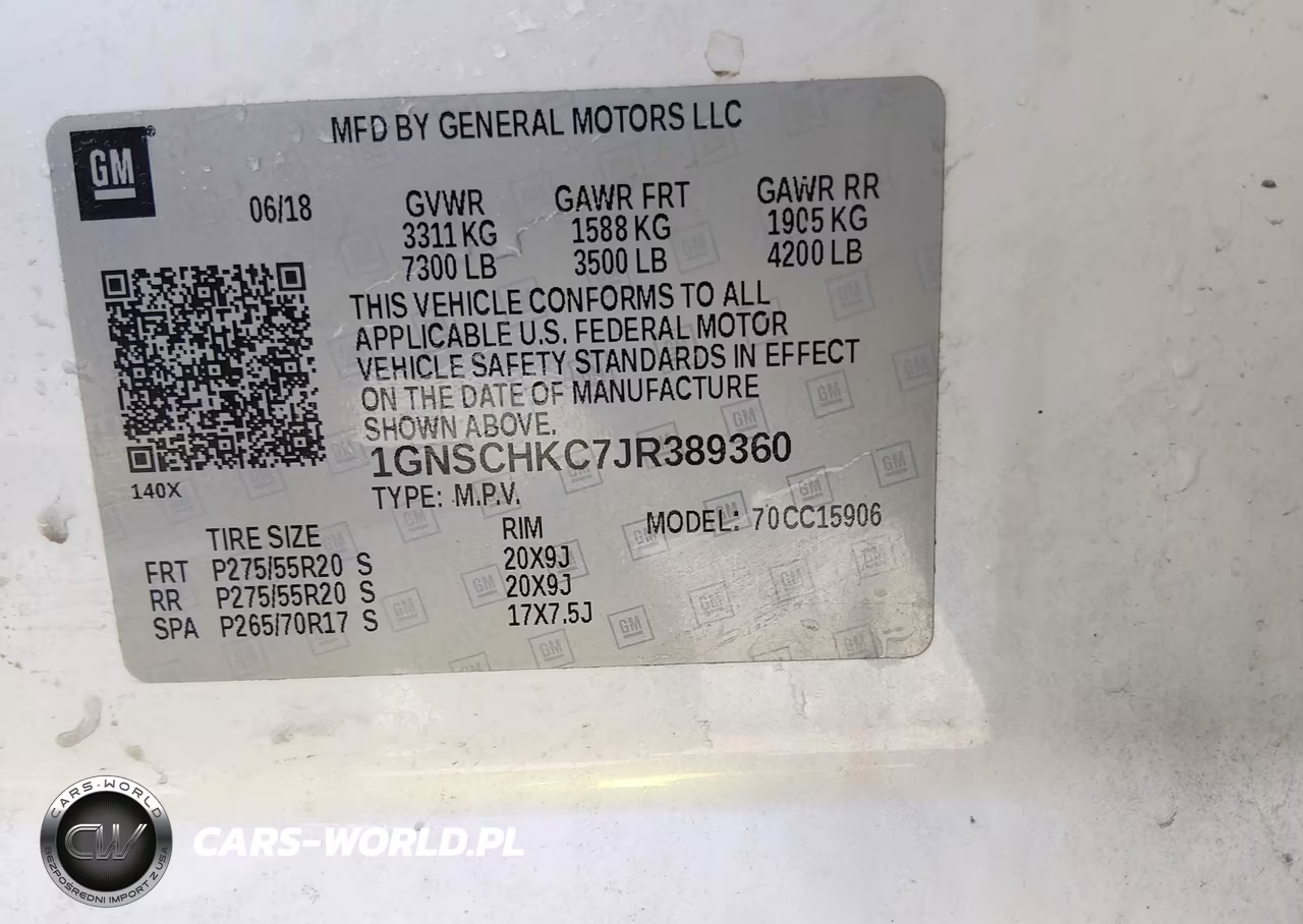 2018 Chevrolet Suburban Lt VIN:1GNSCHKC7JR389360 - 9