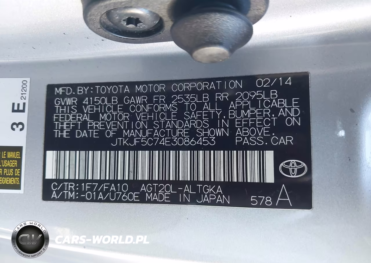 2014 Scion Tc 10 Series-Monogram VIN:JTKJF5C74E3086453 - 9