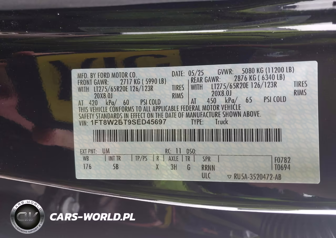 2025 Ford F-250 Lariat VIN:1FT8W2BT9SED45697 - 8
