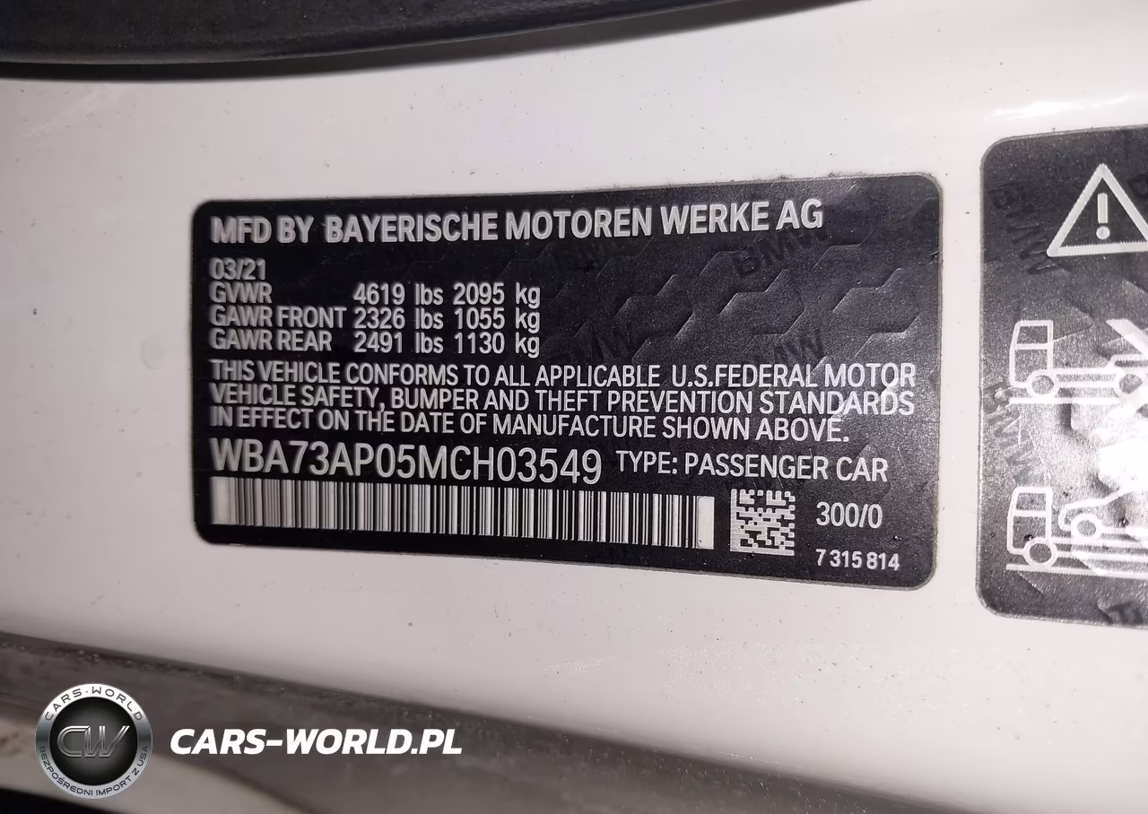 2021 BMW 430I xDrive VIN:WBA73AP05MCH03549 - 9