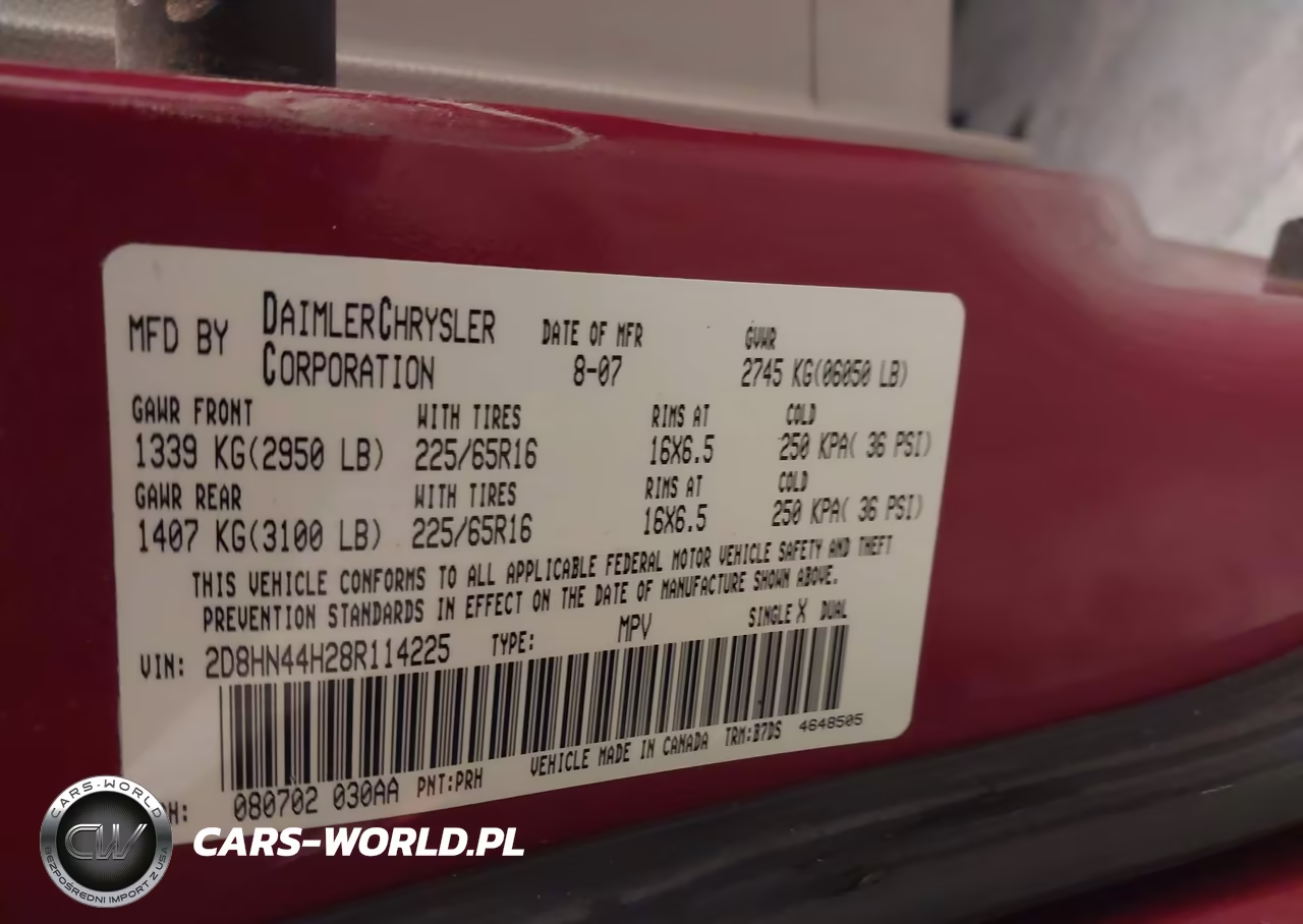 2008 Dodge Grand Caravan Se VIN:2D8HN44H28R114225 - 9