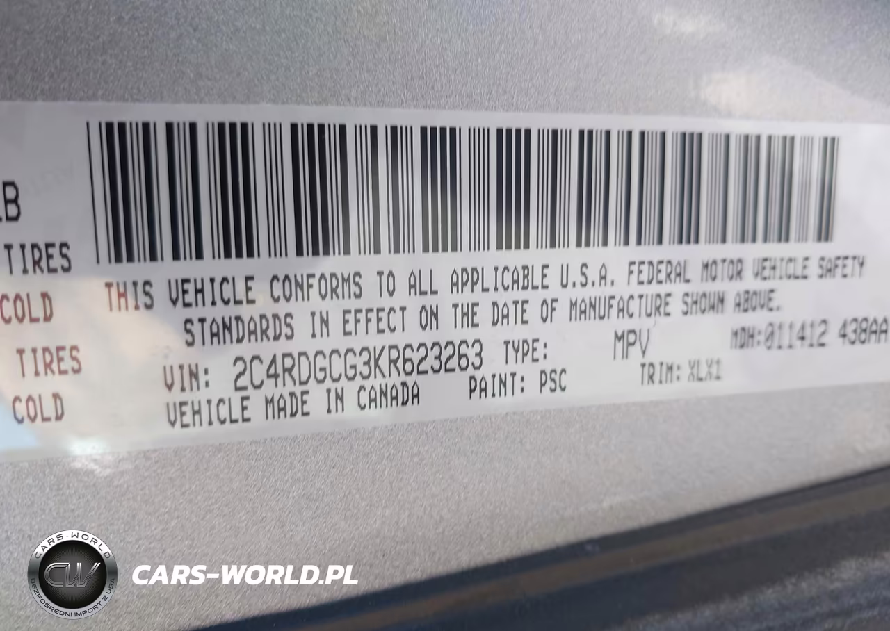 2019 Dodge Grand Caravan Sxt VIN:2C4RDGCG3KR623263 - 9