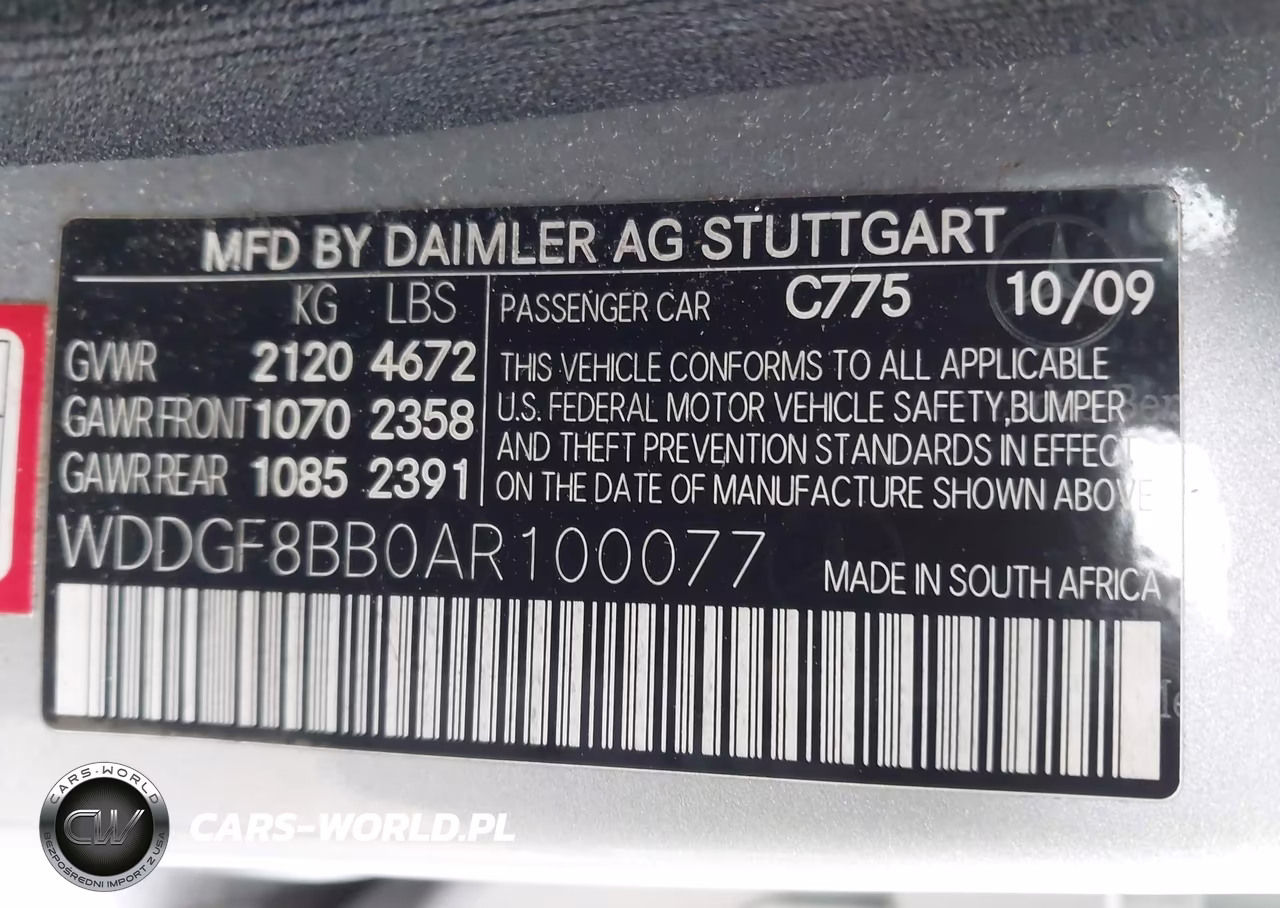 2010 Mercedes-Benz C 300 Sport 4Matic VIN:WDDGF8BB0AR100077 - 9