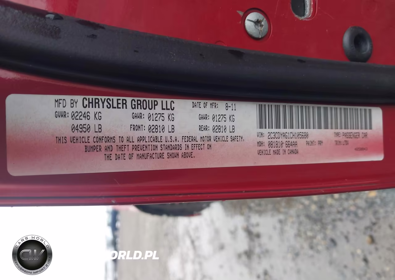 2012 Dodge Challenger Sxt VIN:2C3CDYAG1CH105680 - 9