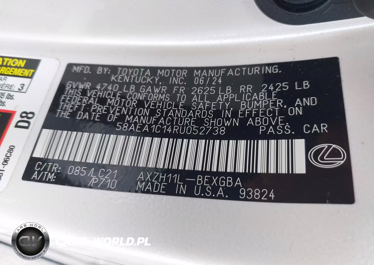 2024 Lexus Es 300H Luxury VIN:58AEA1C14RU052738 - 9