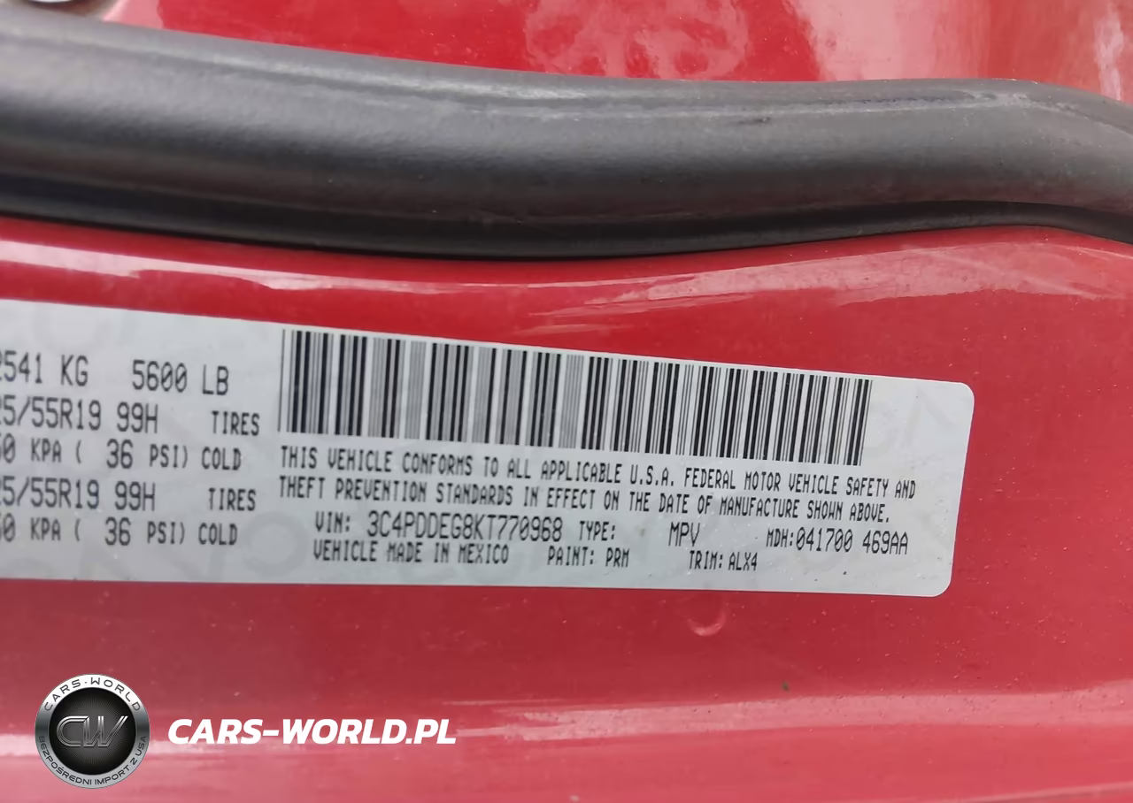 2019 Dodge Journey Gt Awd VIN:3C4PDDEG8KT770968 - 9
