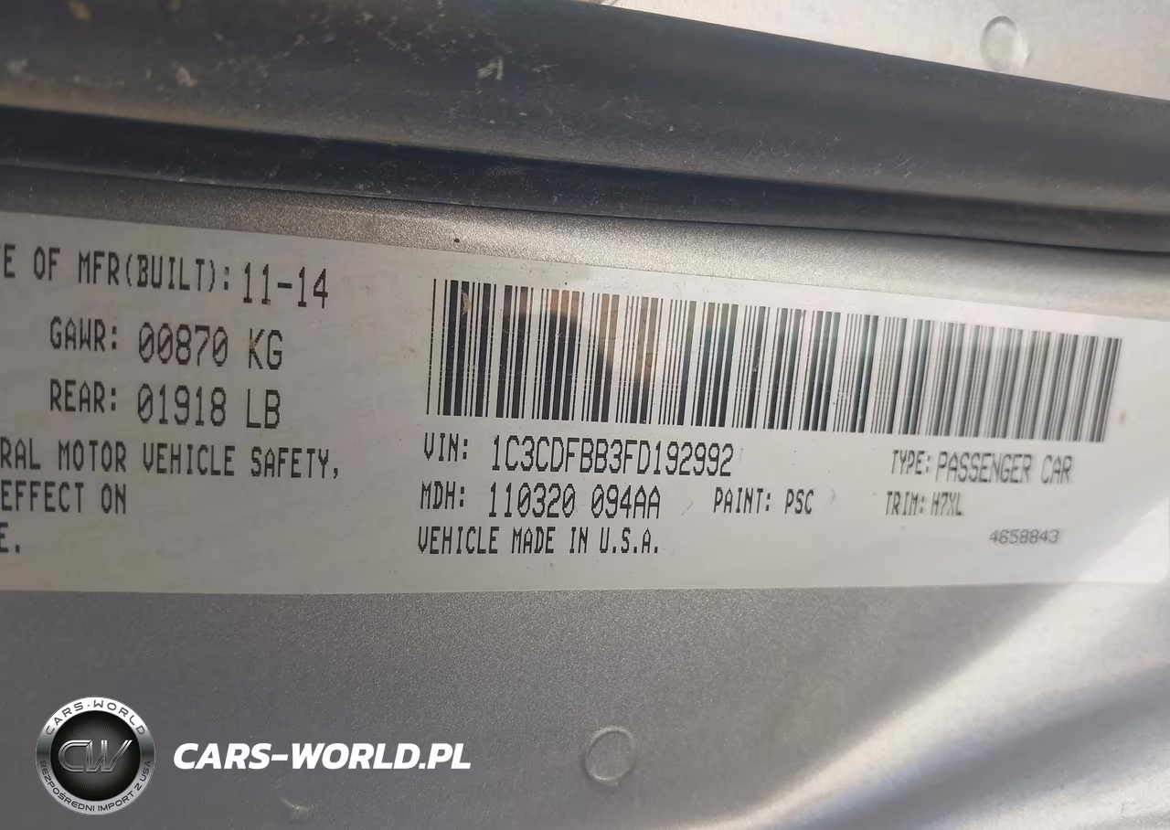 2015 Dodge Dart Sxt VIN:1C3CDFBB3FD192992 - 9