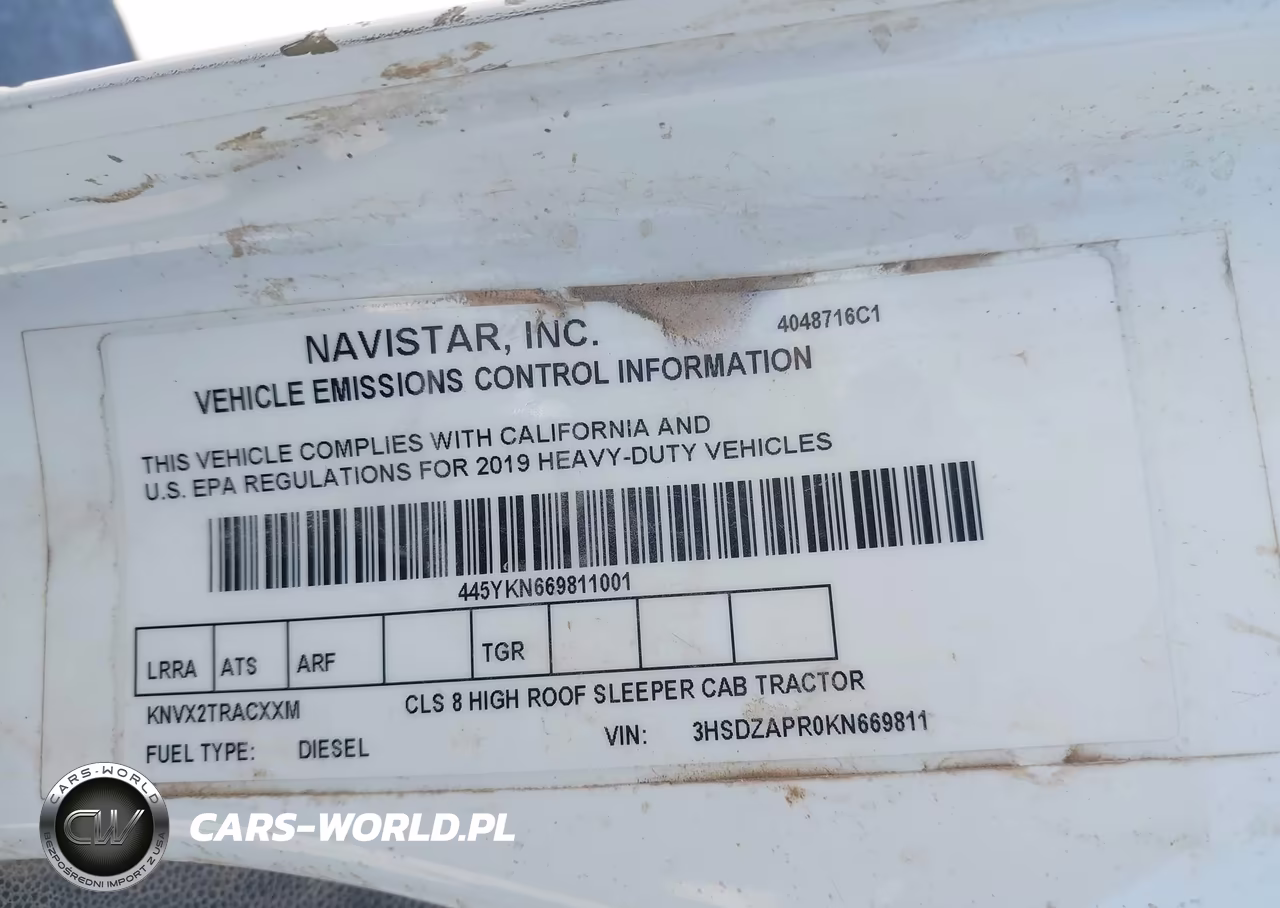 2019 International Lt VIN:3HSDZAPR0KN669811 - 8