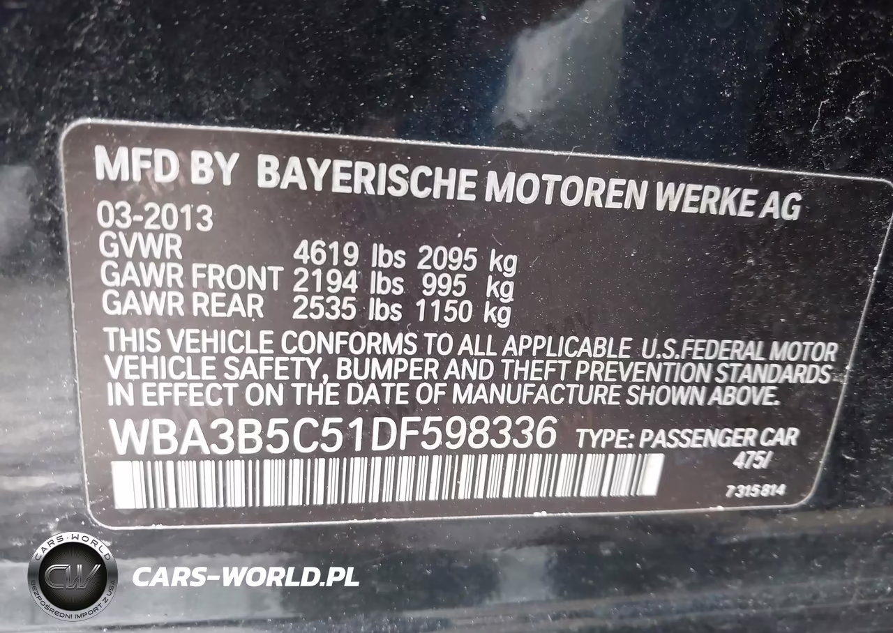 2013 BMW 328I xDrive VIN:WBA3B5C51DF598336 - 9