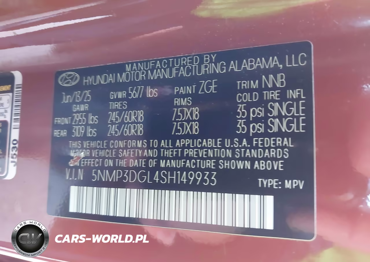 2025 Hyundai Santa Fe Xrt VIN:5NMP3DGL4SH149933 - 9