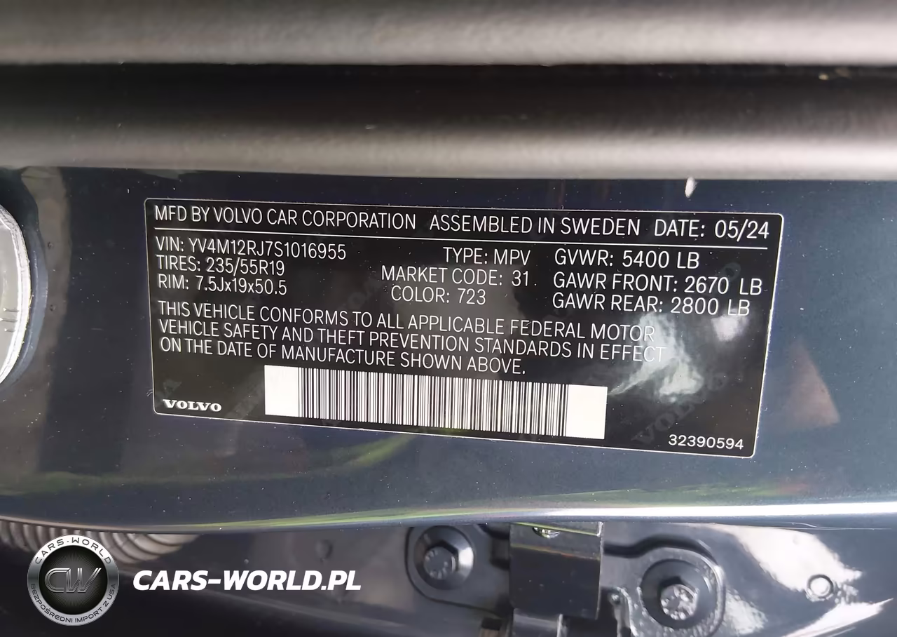 2025 Volvo Xc60 B5 Core VIN:YV4M12RJ7S1016955 - 9