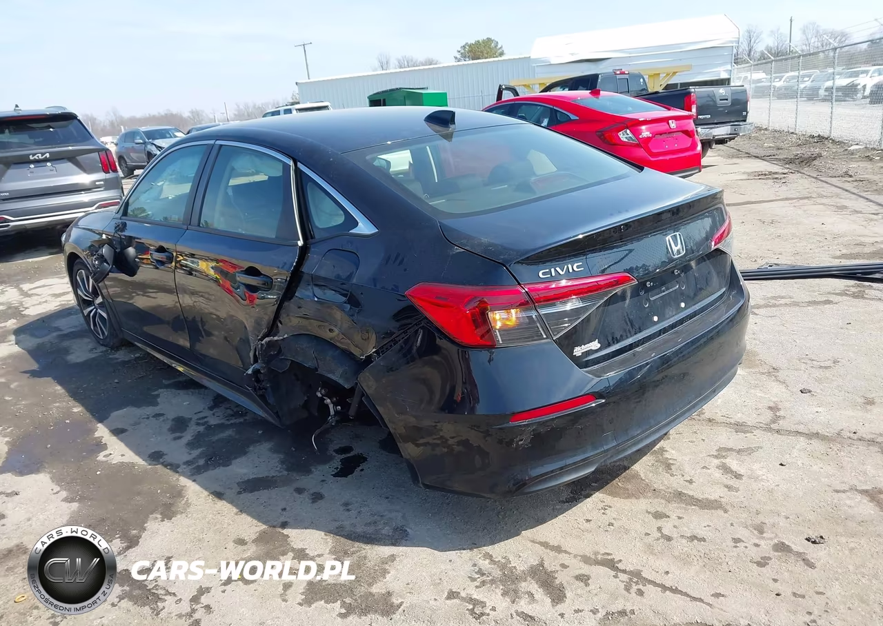 2022 Honda Civic Ex VIN:JHMFE1F7XNX001031 - 3
