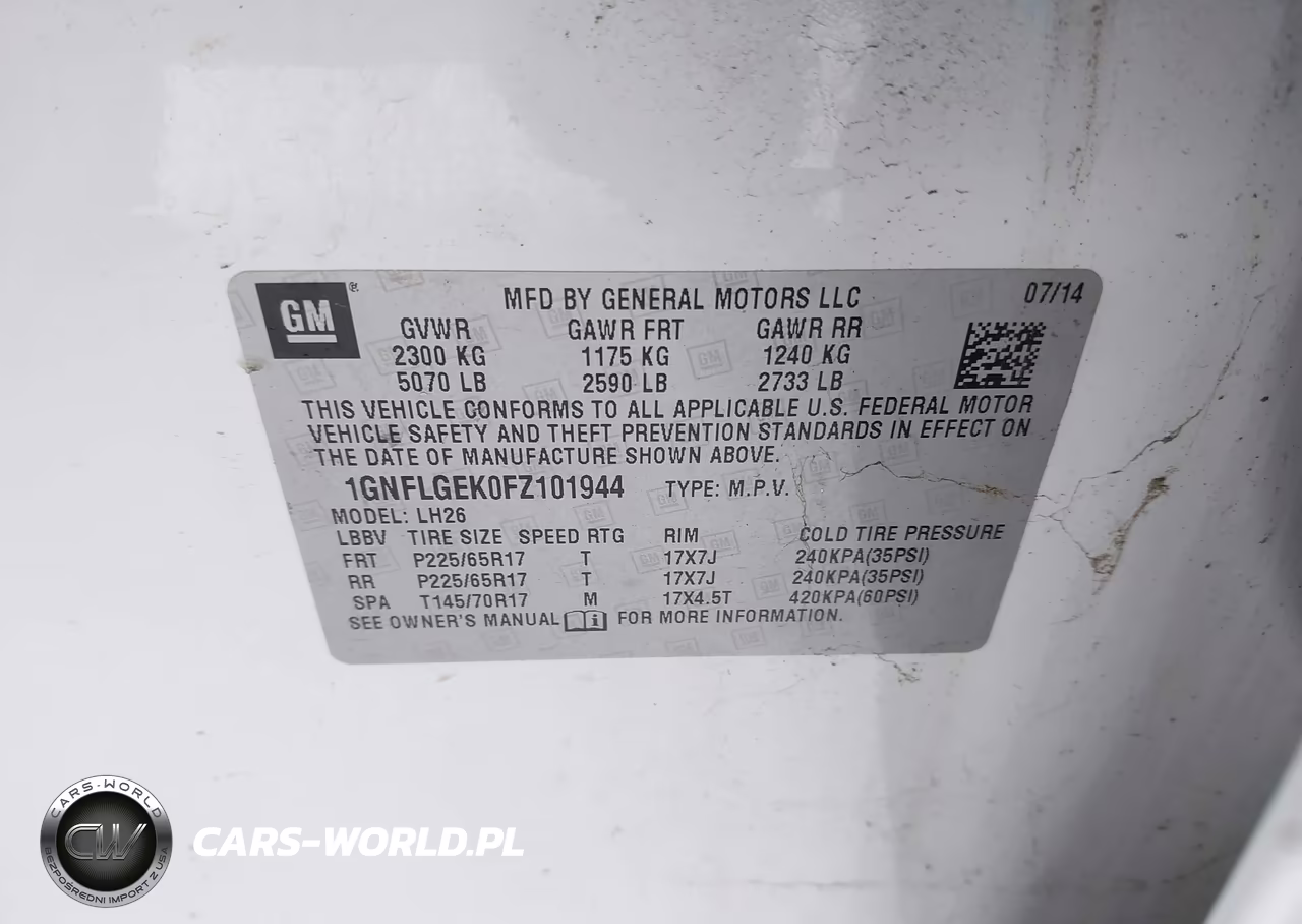 2015 Chevrolet Equinox 2Lt VIN:1GNFLGEK0FZ101944 - 9