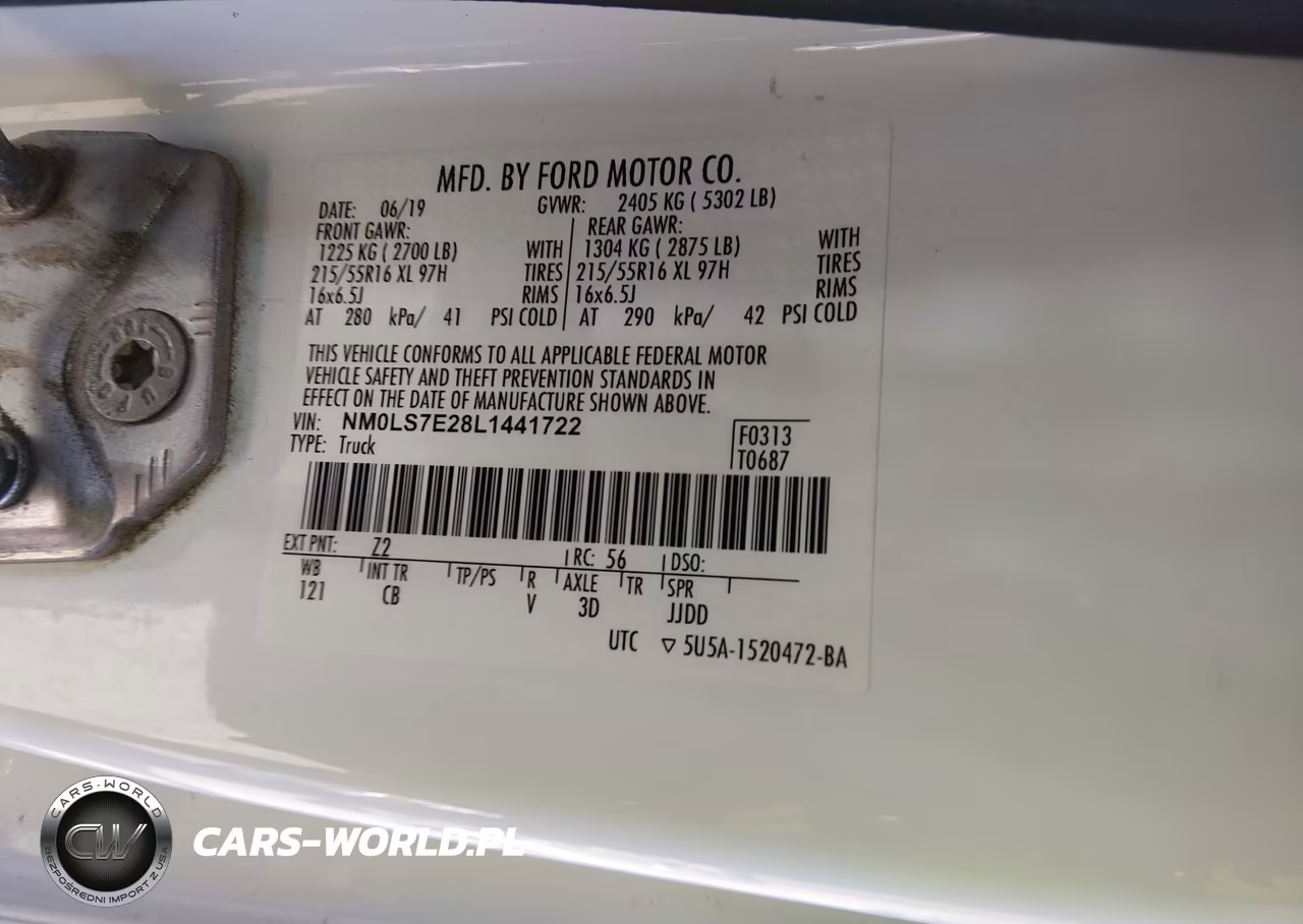 2020 Ford Transit Connect Xl VIN:NM0LS7E28L1441722 - 9