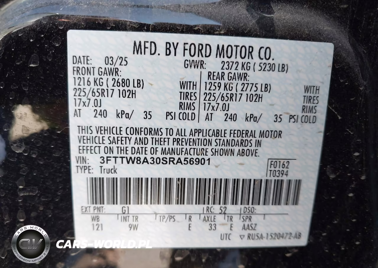 2025 Ford Maverick Xl VIN:3FTTW8A30SRA56901 - 9