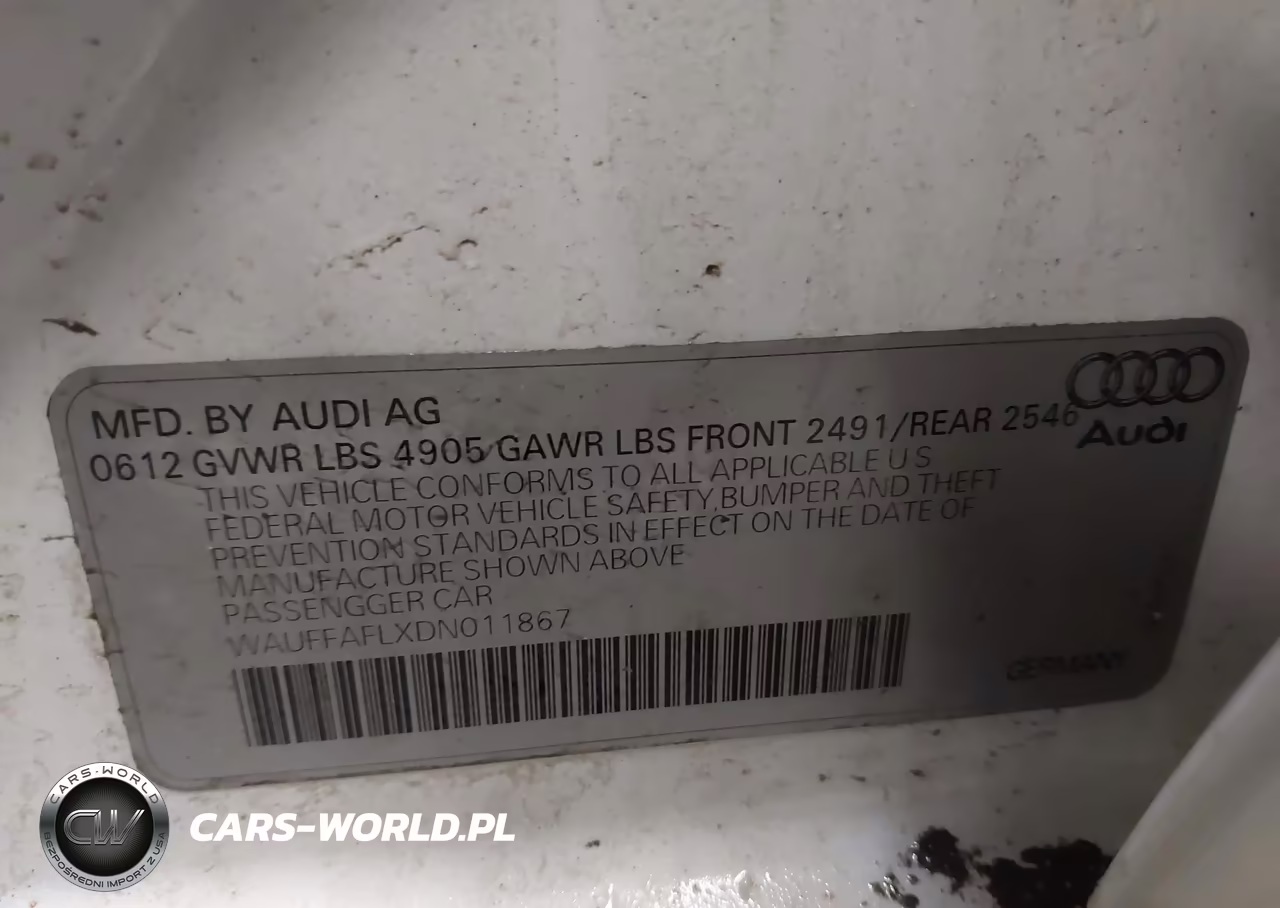 2013 Audi A4 2.0T Premium VIN:WAUFFAFLXDN011867 - 9