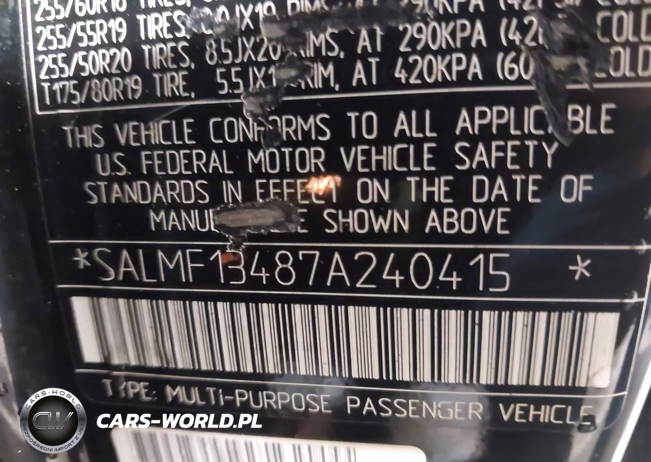 2007 Land Rover Range Rover Supercharged VIN:SALMF13487A240415 - 9