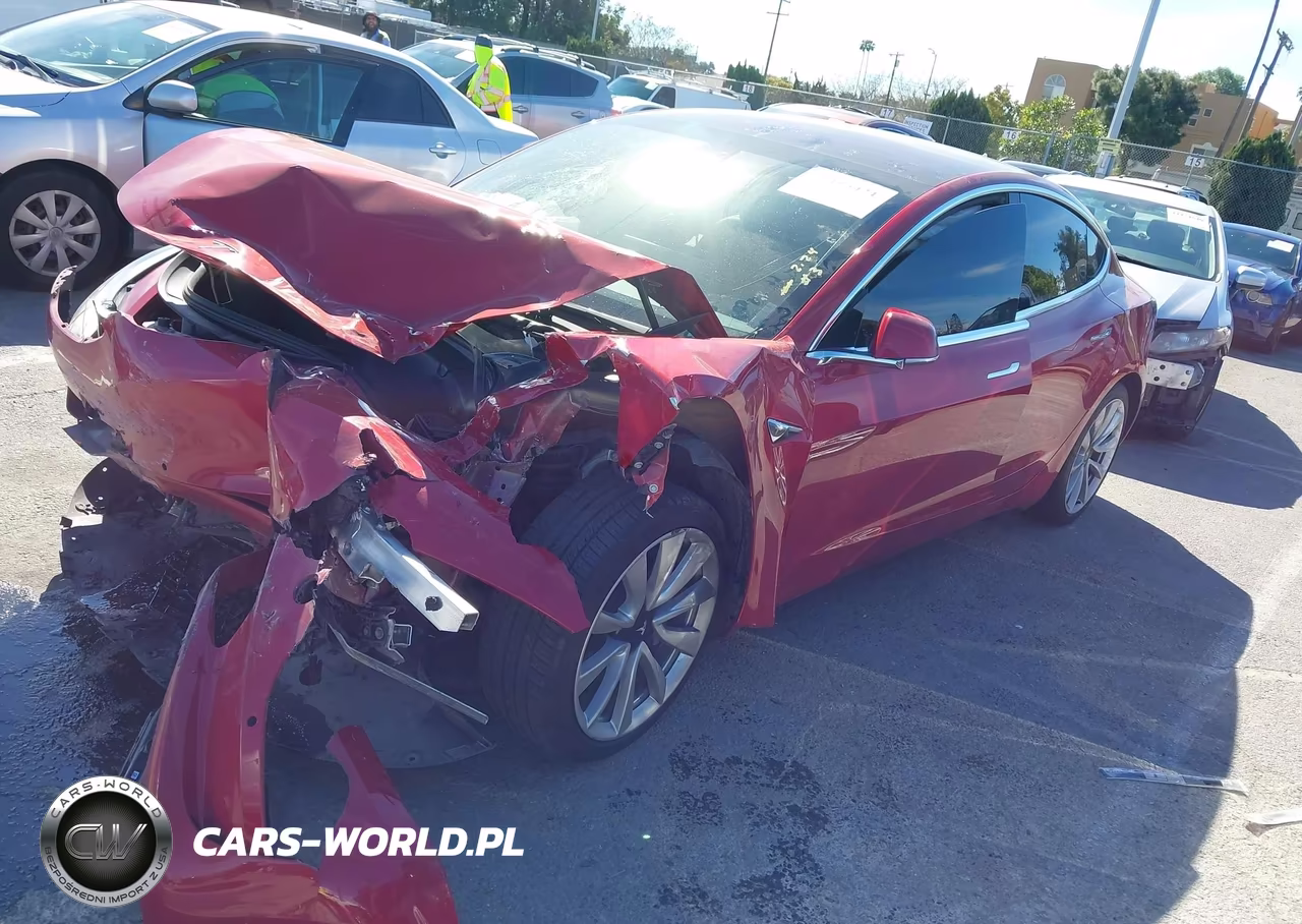 2018 Tesla Model 3 Long Range-Mid Range VIN:5YJ3E1EA0JF061499 - 2