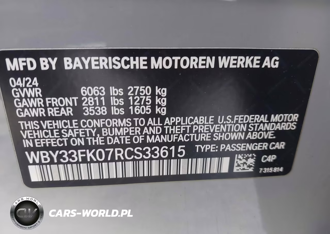 2024 BMW I5 Edrive40 VIN:WBY33FK07RCS33615 - 9