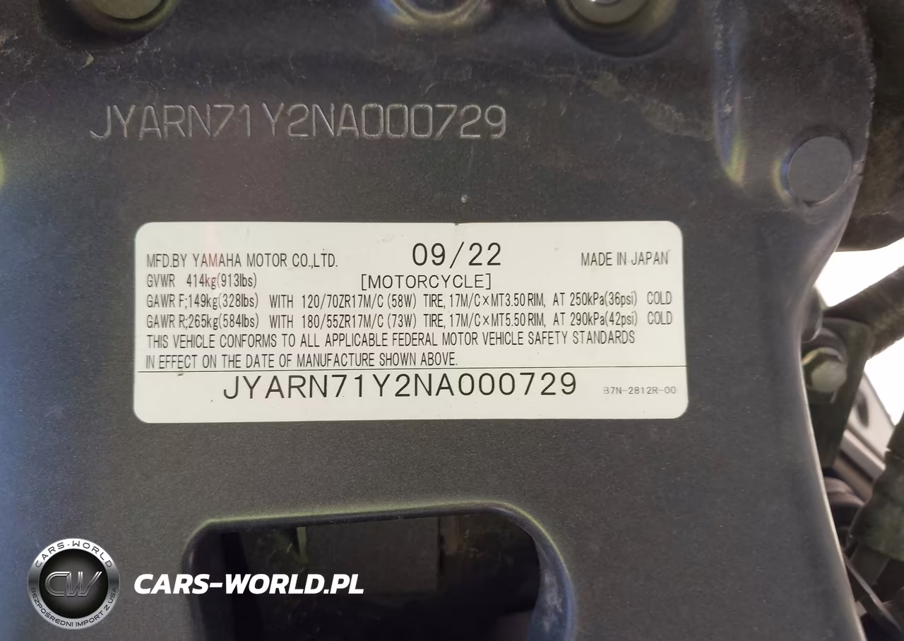 2022 Yamaha Mt09 C VIN:JYARN71Y2NA000729 - 10