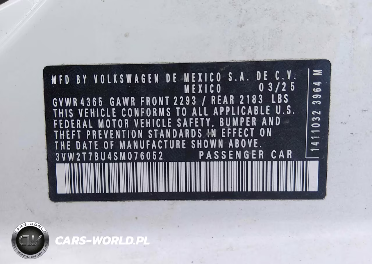 2025 Volkswagen Jetta Gli 2.0T Autobahn VIN:3VW2T7BU4SM076052 - 9