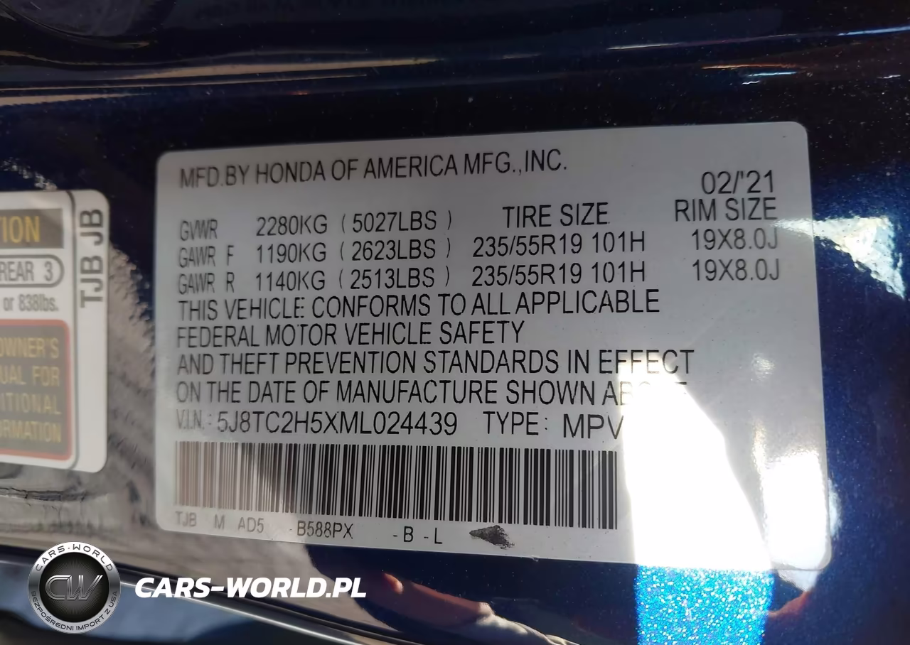 2021 Acura Rdx Technology Package VIN:5J8TC2H5XML024439 - 9