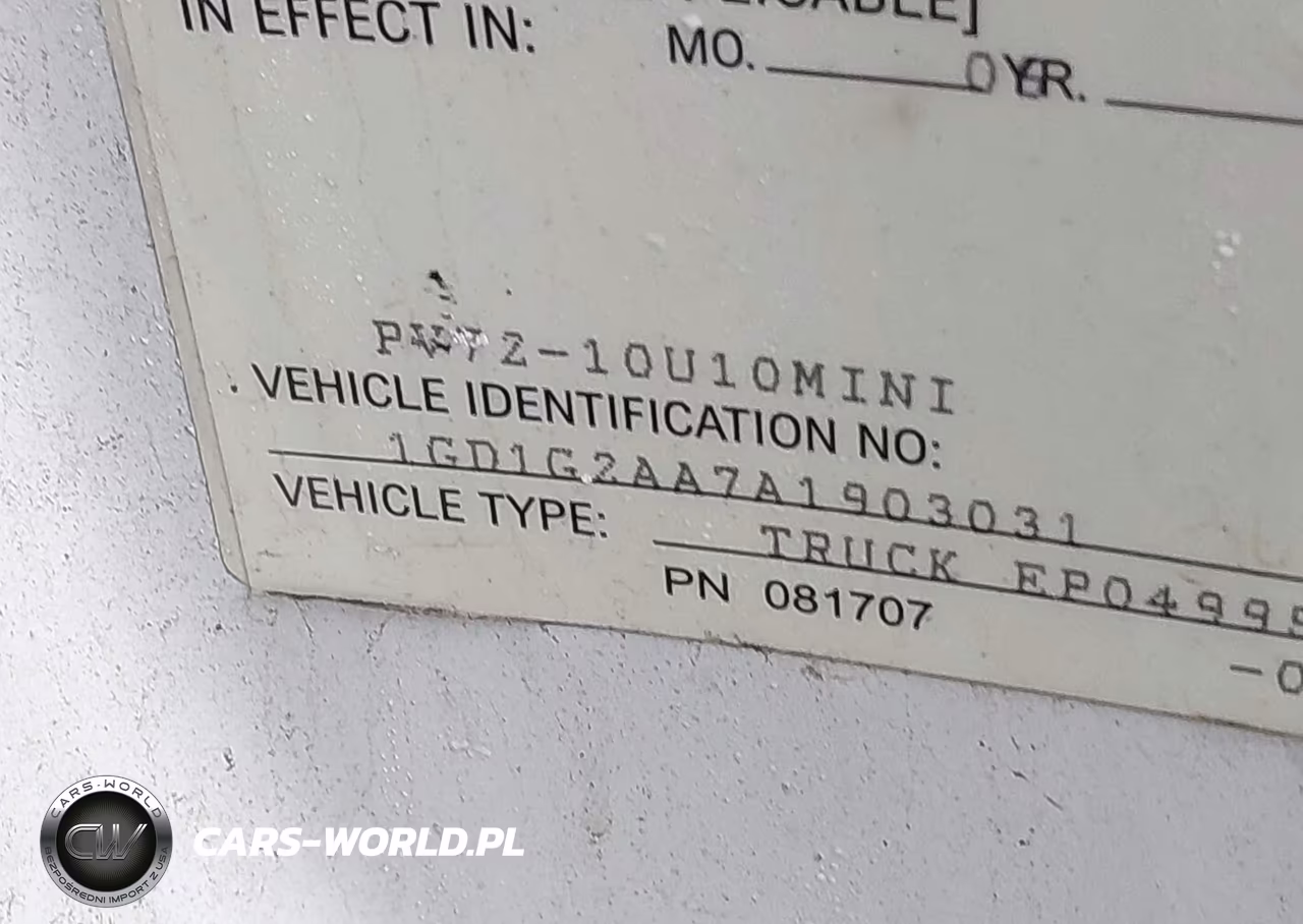 2010 GMC Savana Cutaway Work Van VIN:1GD1G2AA7A1903031 - 9