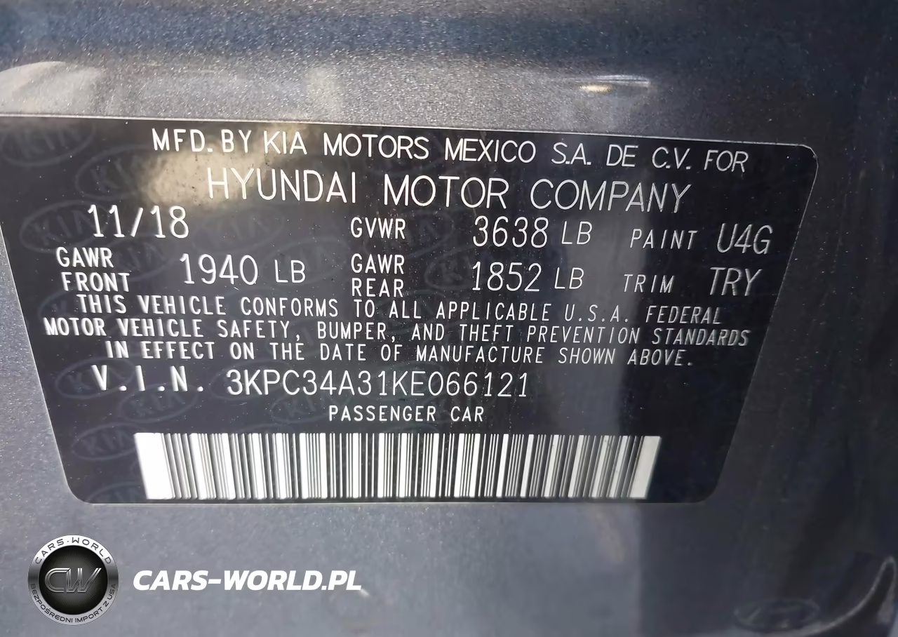 2019 Hyundai Accent Limited VIN:3KPC34A31KE066121 - 9