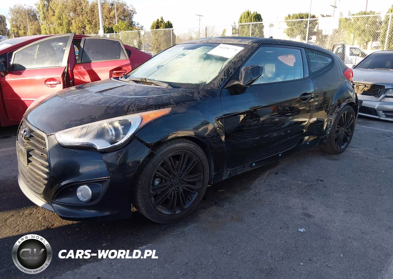 2016 Hyundai Veloster Turbo VIN:KMHTC6AE9GU266021 - 2
