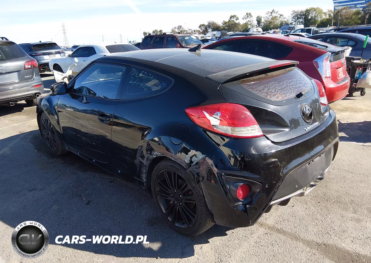 2016 Hyundai Veloster Turbo VIN:KMHTC6AE9GU266021 - 3