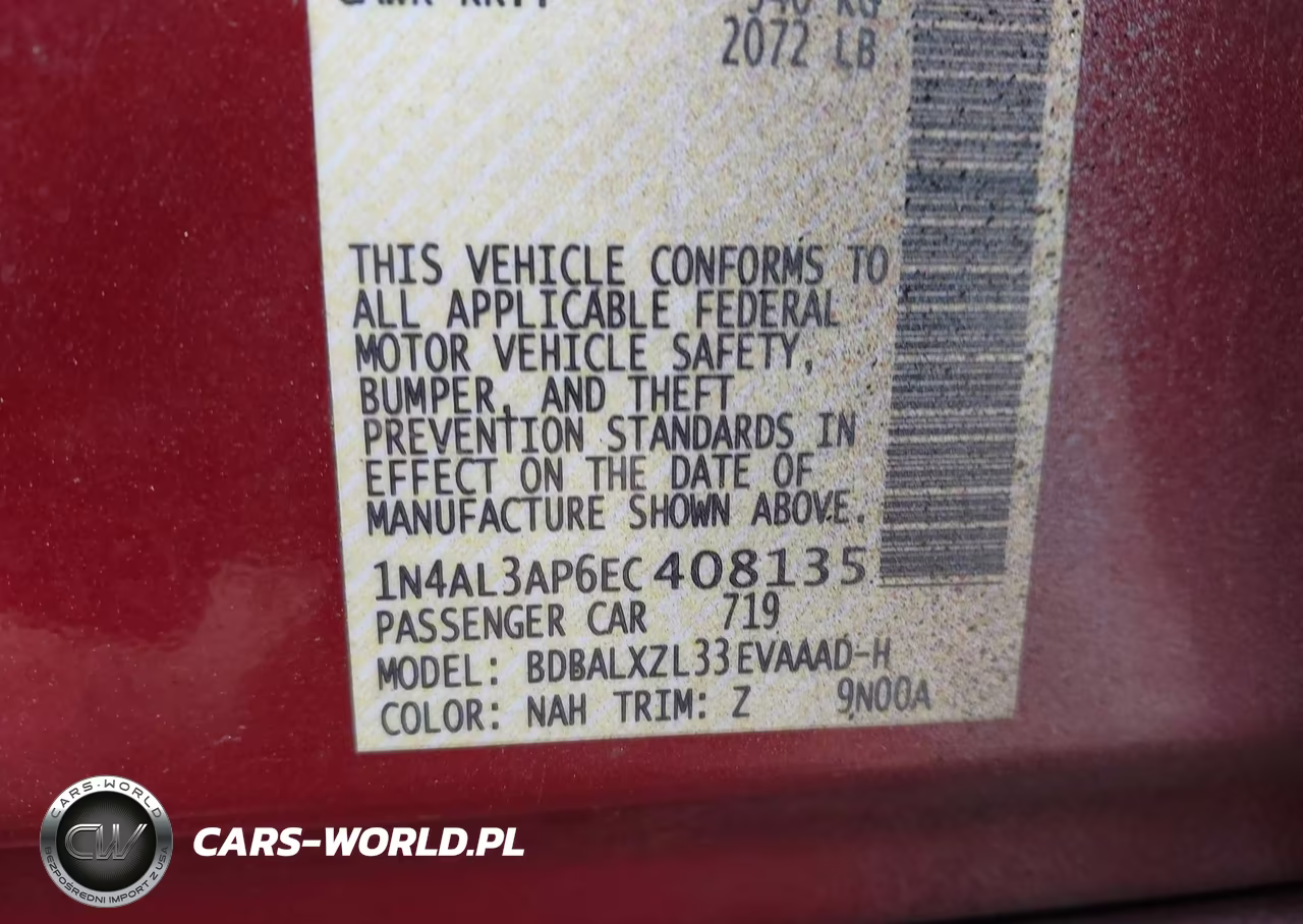 2014 Nissan Altima 2.5 Sl VIN:1N4AL3AP6EC408135 - 9