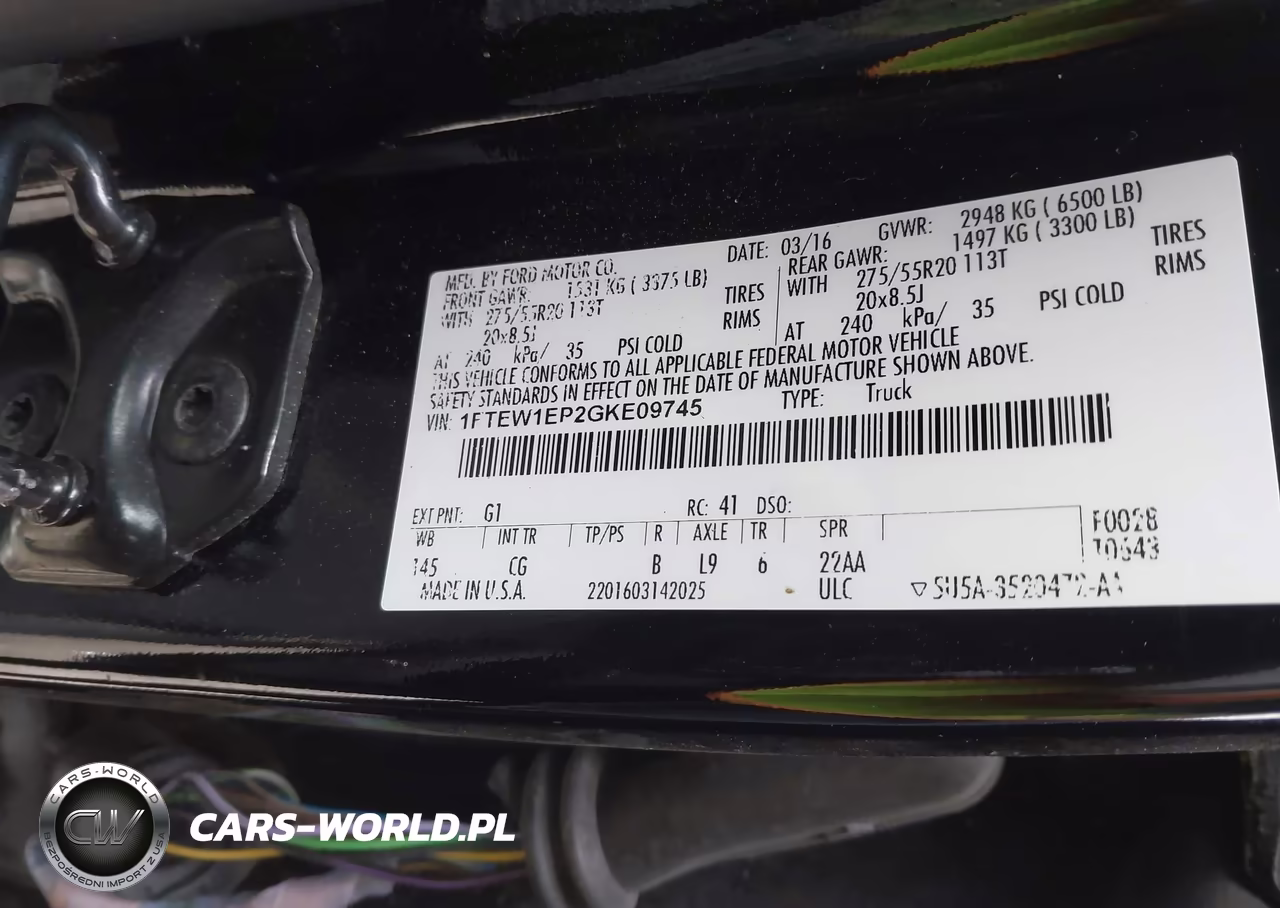 2016 Ford F-150 Xl VIN:1FTEW1EP2GKE09745 - 9