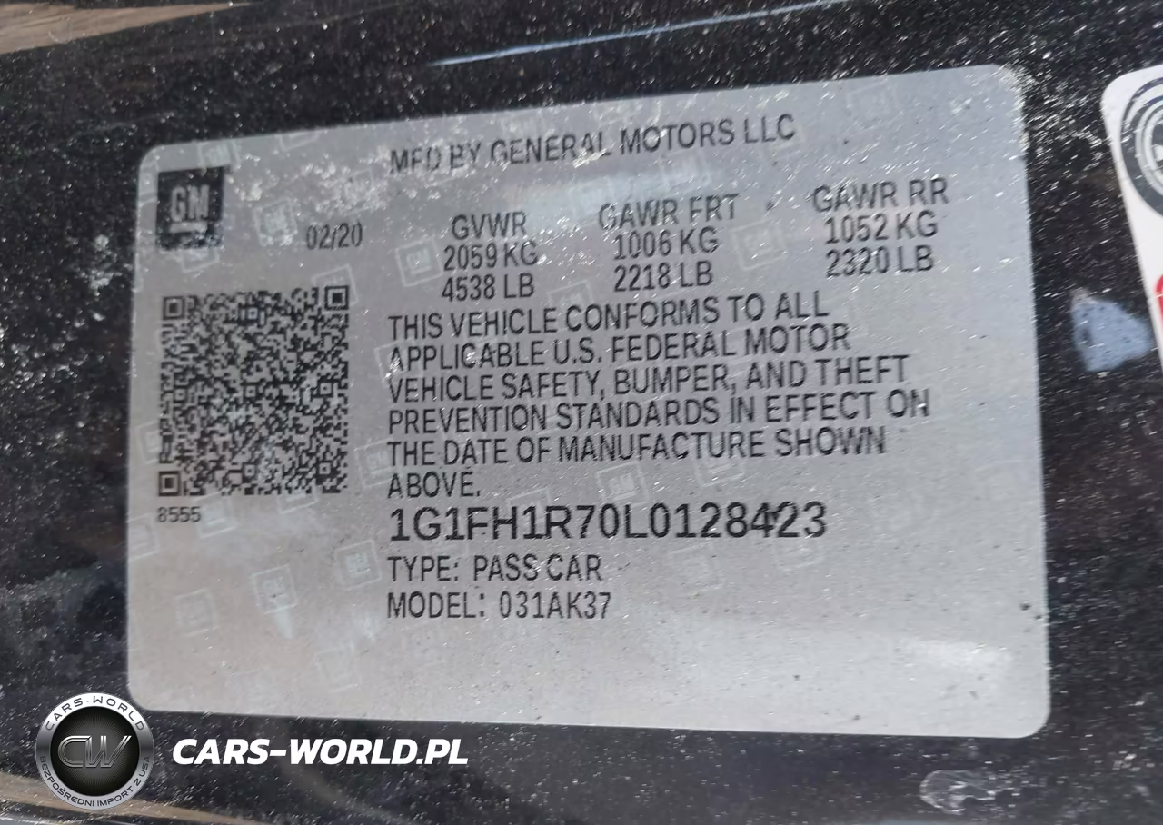 2020 Chevrolet Camaro Rwd 2Ss VIN:1G1FH1R70L0128423 - 9