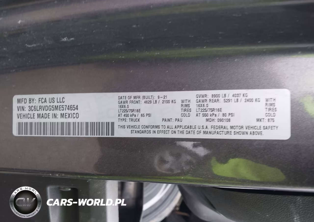 2021 Ram Promaster 2500 High Roof 159 Wb VIN:3C6LRVDG5ME574654 - 9