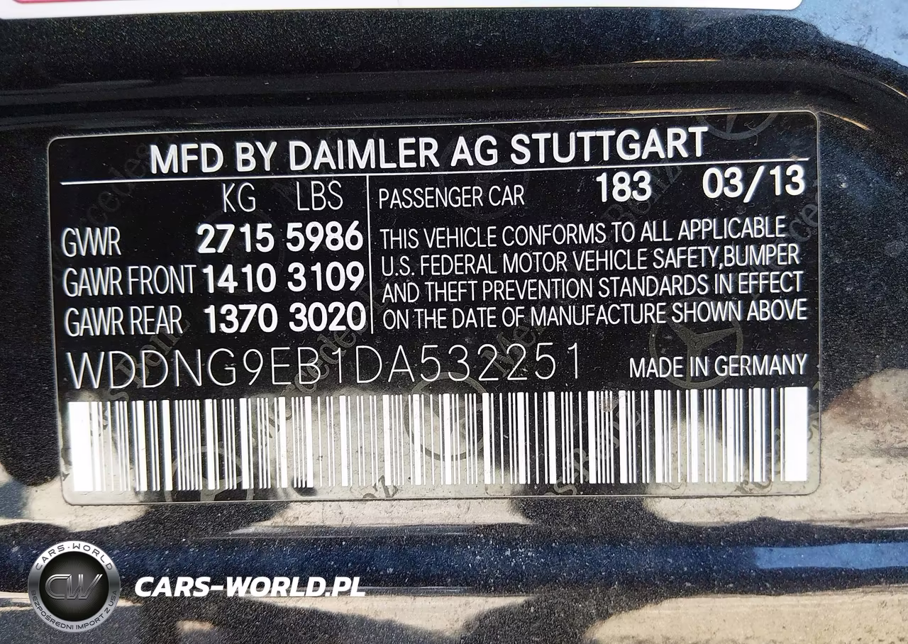 2013 Mercedes-Benz S 550 4Matic VIN:WDDNG9EB1DA532251 - 9