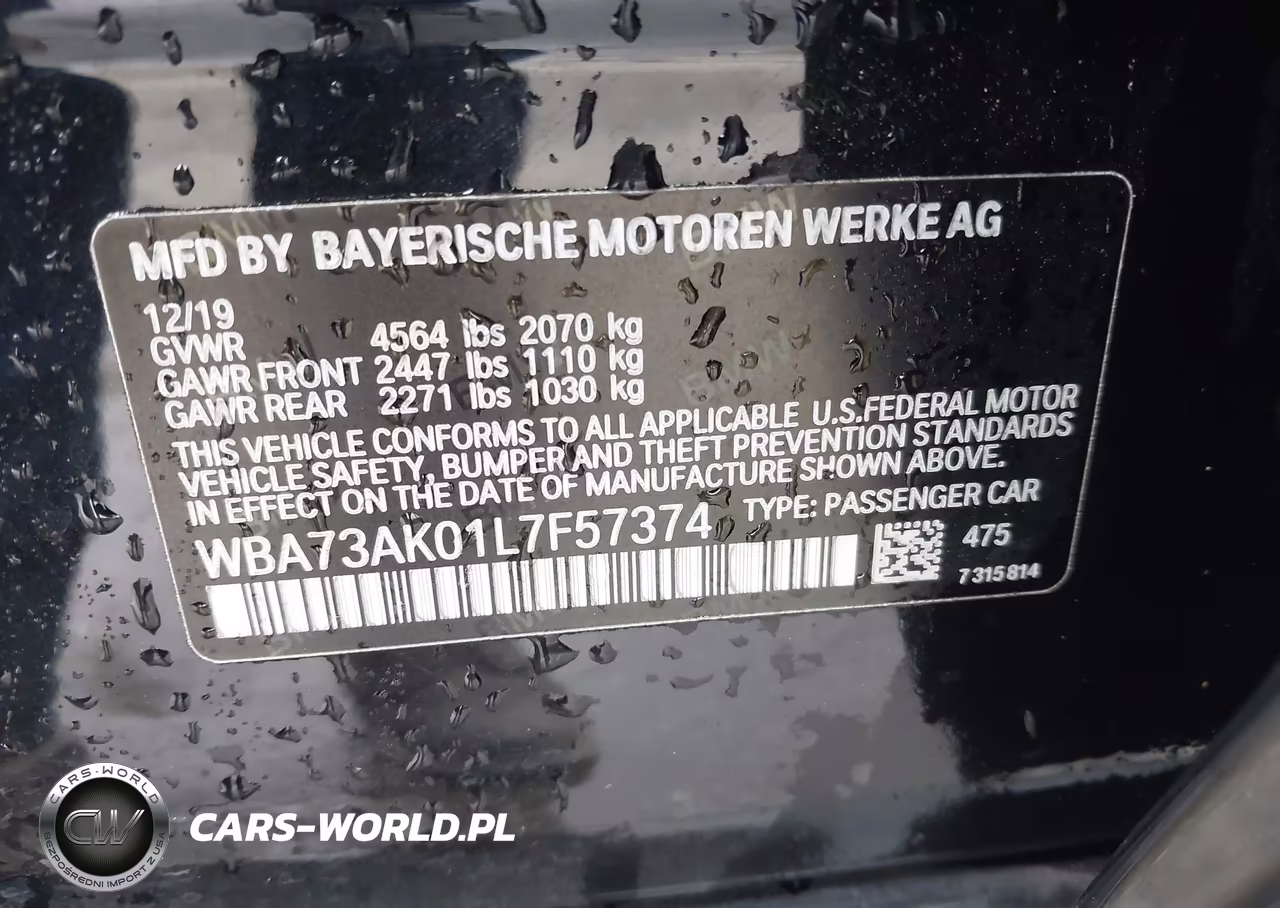 2020 BMW 228I Gran Coupe xDrive VIN:WBA73AK01L7F57374 - 9
