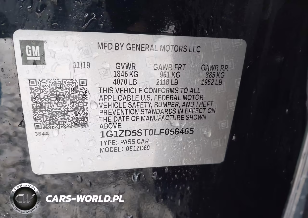 2020 Chevrolet Malibu Fwd Lt VIN:1G1ZD5ST0LF056465 - 9