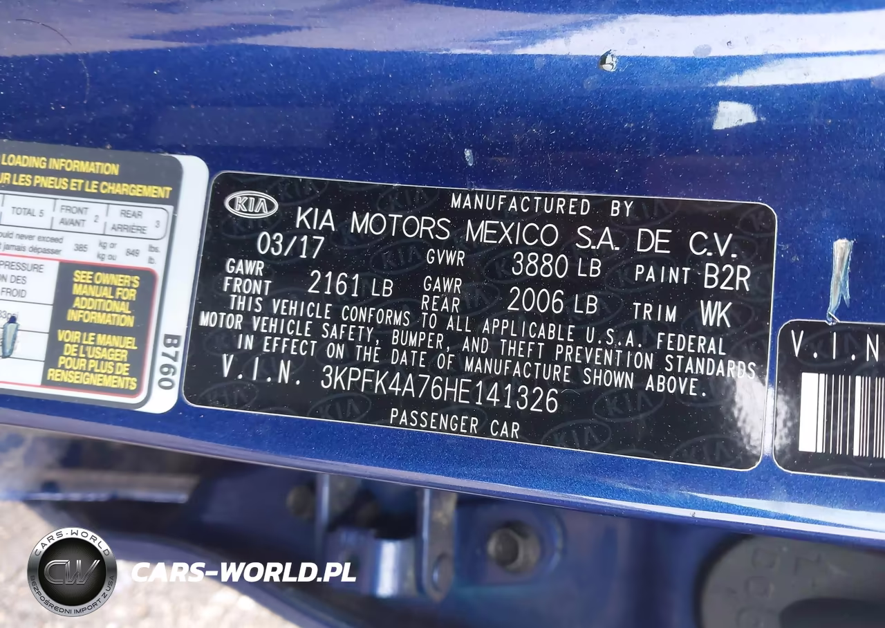 2017 Kia Forte Lx VIN:3KPFK4A76HE141326 - 9