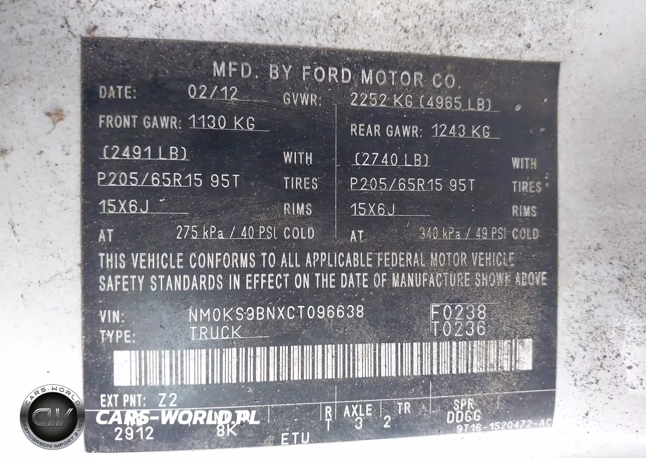 2012 Ford Transit Connect Xlt VIN:NM0KS9BNXCT096638 - 9