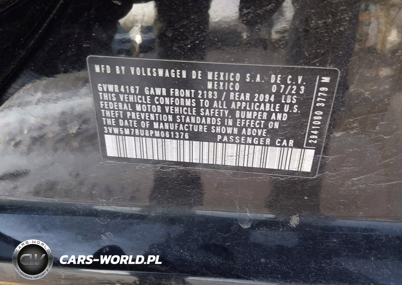 2023 Volkswagen Jetta 1.5T S VIN:3VW5M7BU8PM061376 - 9