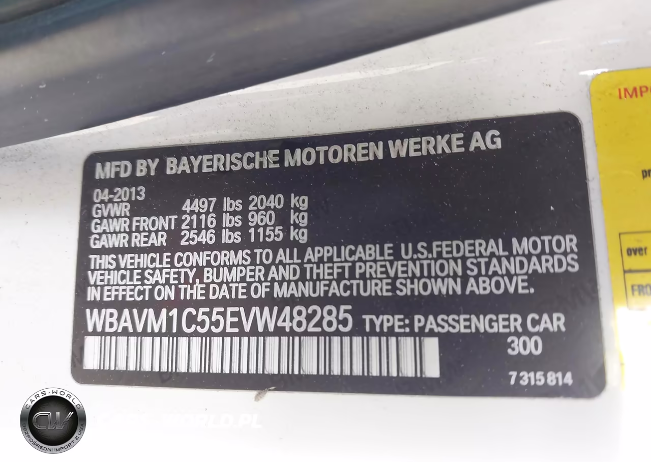 2014 BMW X1 Sdrive28I VIN:WBAVM1C55EVW48285 - 9