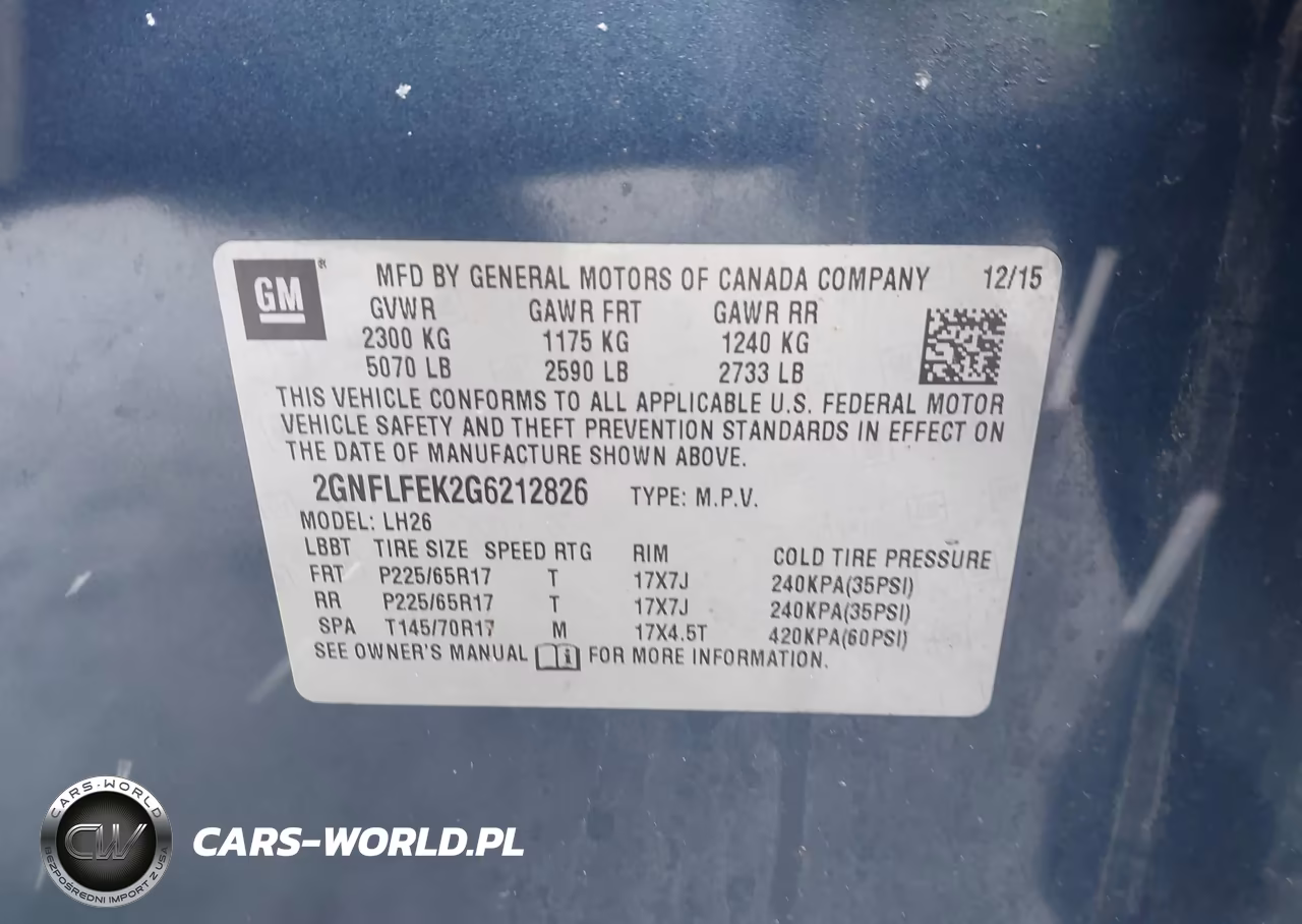 2016 Chevrolet Equinox Lt VIN:2GNFLFEK2G6212826 - 9