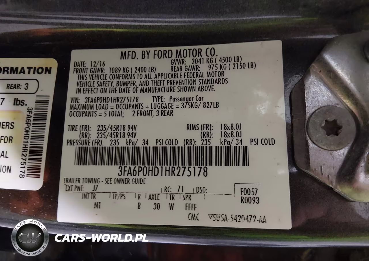 2017 Ford Fusion Se VIN:3FA6P0HD1HR275178 - 9