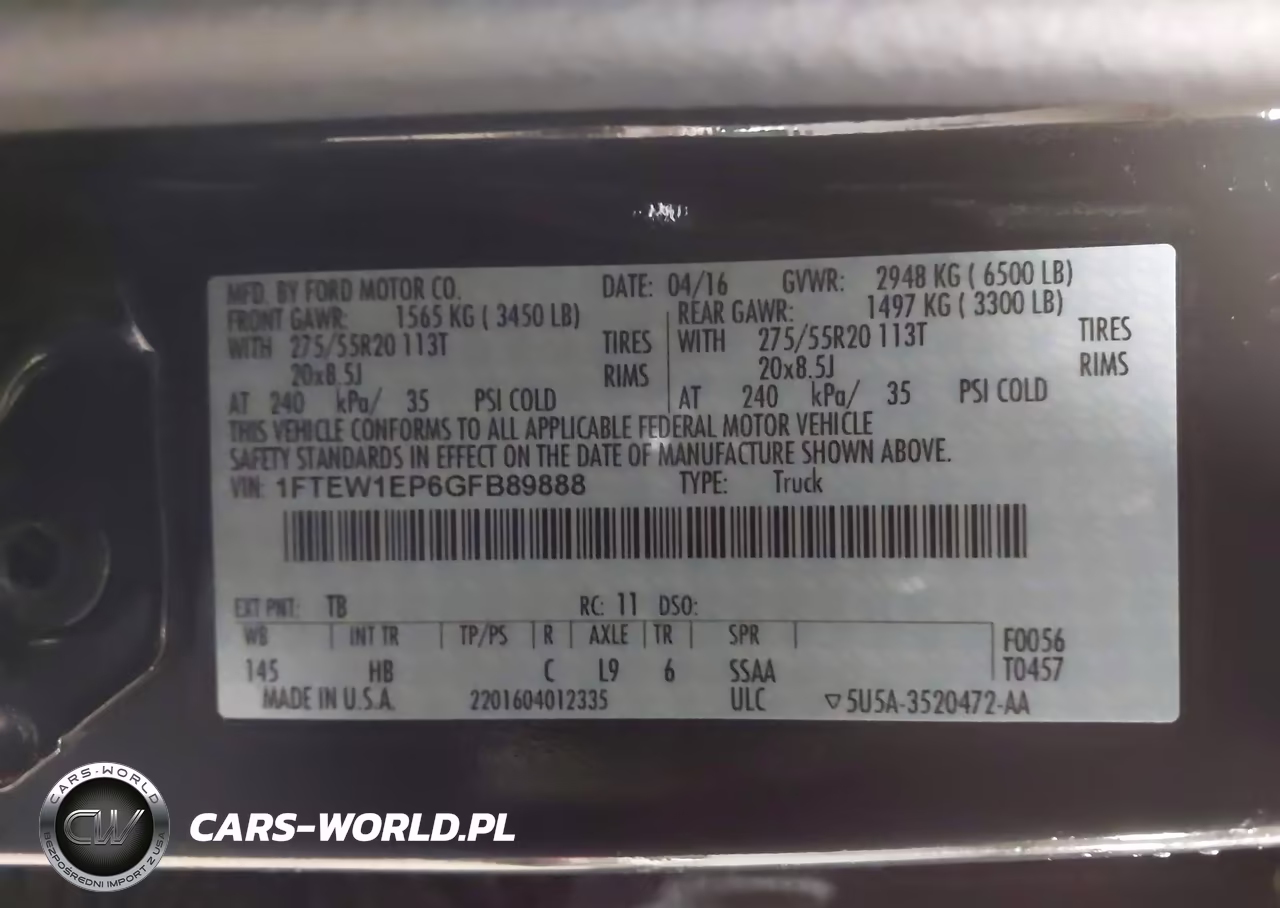 2016 Ford F-150 Lariat VIN:1FTEW1EP6GFB89888 - 9