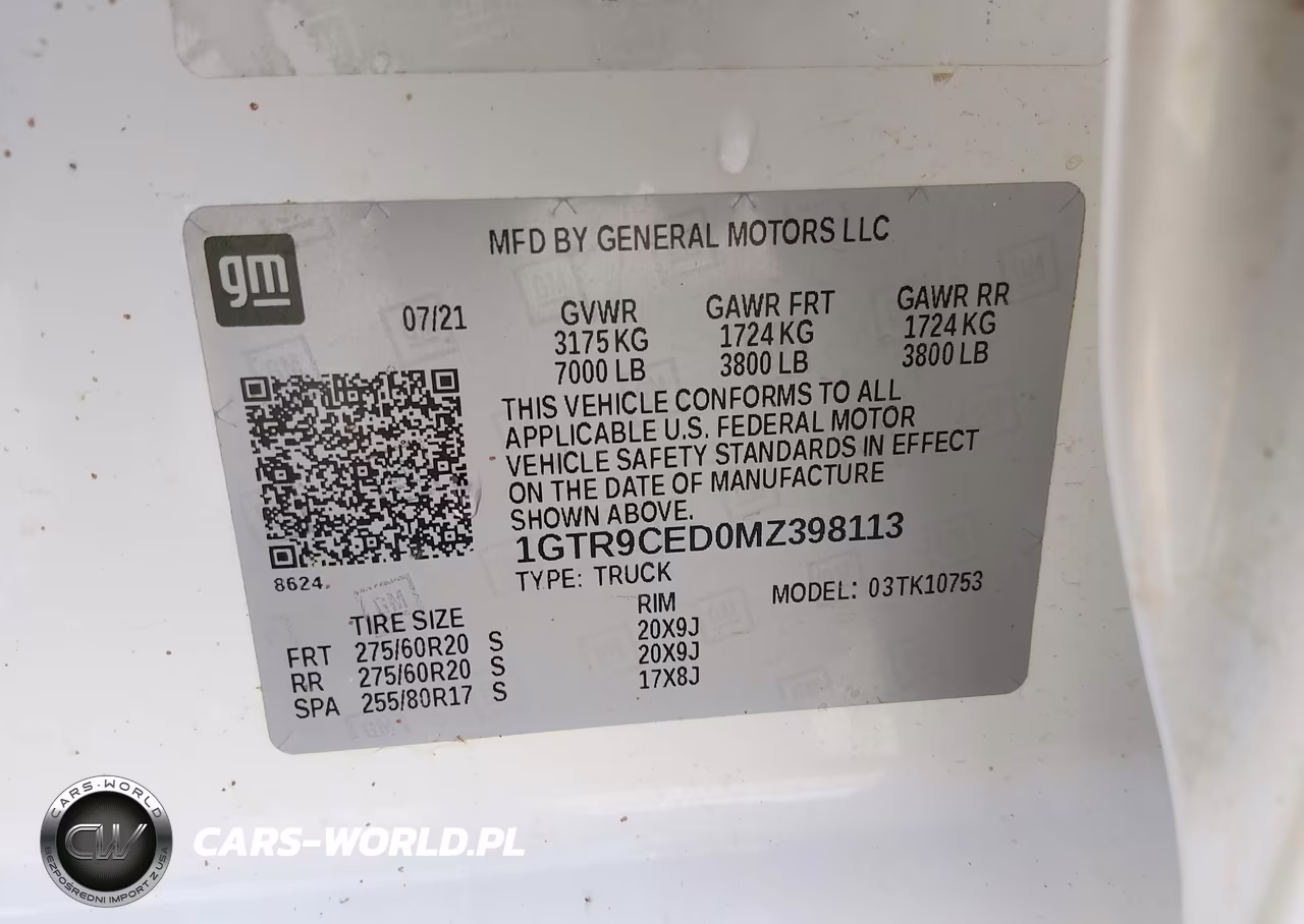 2021 GMC Sierra 1500 4Wd Standard Box Elevation VIN:1GTR9CED0MZ398113 - 9