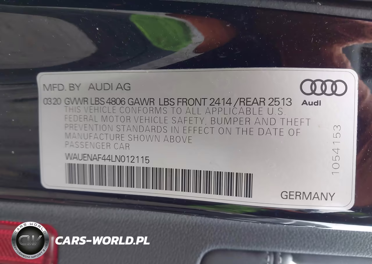 2020 Audi A4 Premium Plus 45 Tfsi Quattro S Tronic VIN:WAUENAF44LN012115 - 9